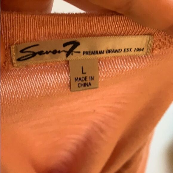 Seven 7 / pink ombré blouse / size large - Picture 7 of 8